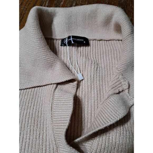 New Small PrettyGarden 2pc Outfit Long Sleeve Sweater Knit Pullover and Shorts - Picture 8 of 8